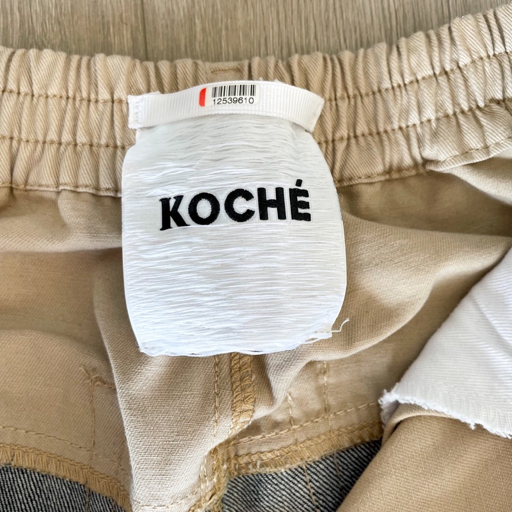 Koche’ Contrast Khaki and Denim Pants - Picture 10 of 14